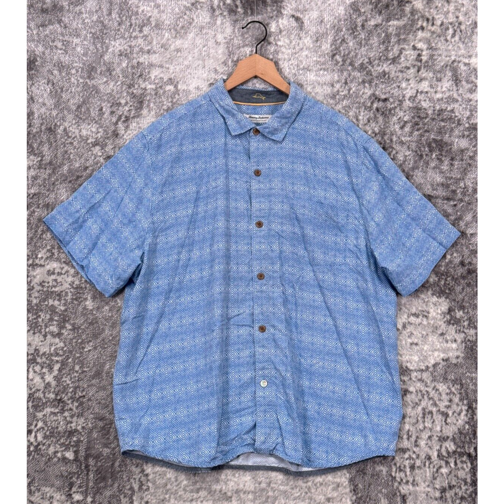Tommy Bahama Shirt XXL Mens Coconut Point Short Sleeve Casual Button